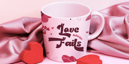 Retro Amour Font Poster 4