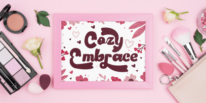 Retro Amour Font Poster 7