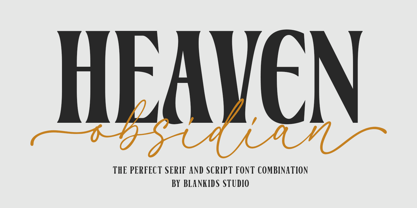 Heaven Obsidian Font Poster 1