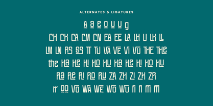 Keel Wood Font Poster 8
