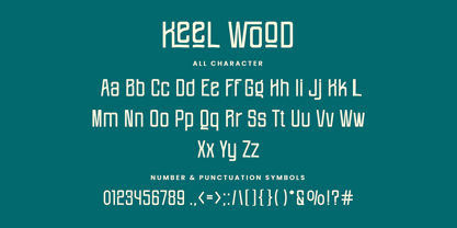 Keel Wood Font Poster 7