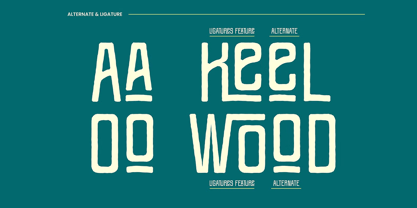 Keel Wood Font Poster 2