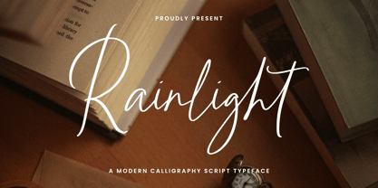 Rainlight Font Poster 1