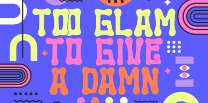 Puffsy Round Font Poster 2