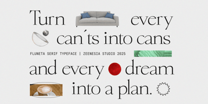 Fluneta Font Poster 3