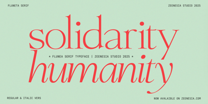 Fluneta Font Poster 5