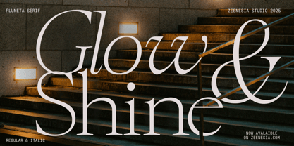 Fluneta Font Poster 6