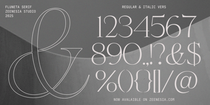 Fluneta Font Poster 15