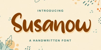 Susanow Font Poster 1