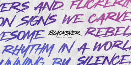 Blacksver Font Poster 7