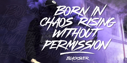 Blacksver Font Poster 8