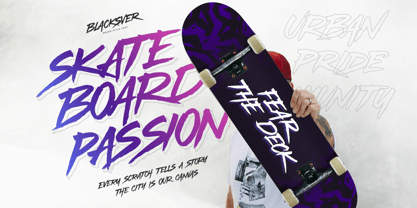 Blacksver Font Poster 2