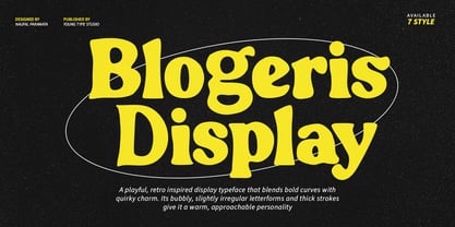 Blogeris Display Font Poster 1