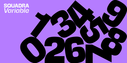 Squadra Variable Font Poster 10