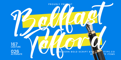 Bellfast Telford Font Poster 1