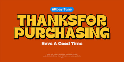 Allboy Font Poster 8