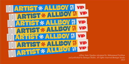 Allboy Font Poster 6