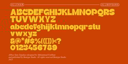 Allboy Font Poster 3