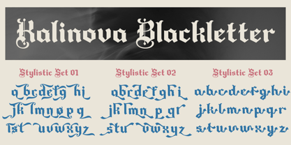 Kolinova Blackletter Font Poster 8