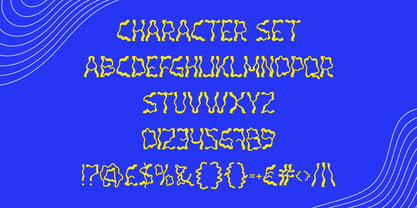 Wavy Pulse Font Poster 5