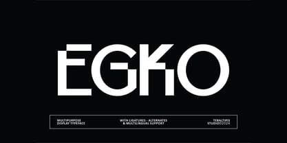 Egko Display Font Poster 1