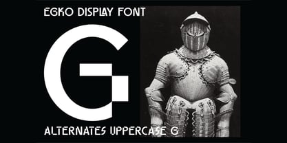 Egko Display Font Poster 4