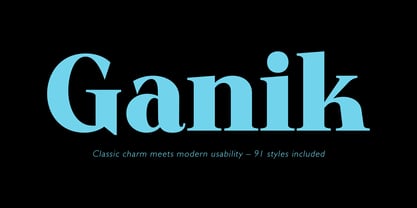 Ganik Font Poster 1