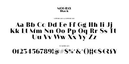 Mogray EX Font Poster 10