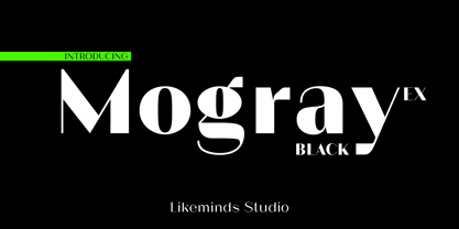 Mogray EX Font Poster 1