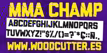 MMA Champ Font Poster 3