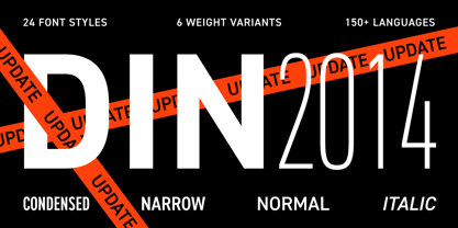 DIN 2014 Font Poster 1