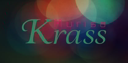 Murisa Krass Font Poster 1