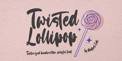 Twisted Lollipop Font Poster 1