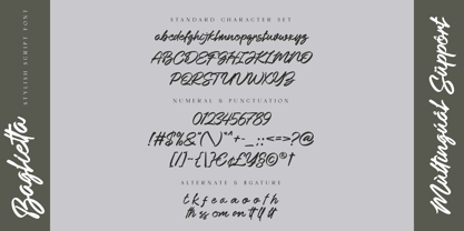 Baglietta Font Poster 9