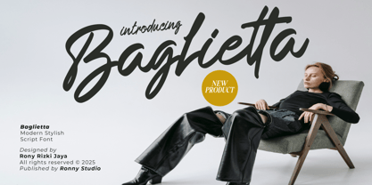 Baglietta Font Poster 1