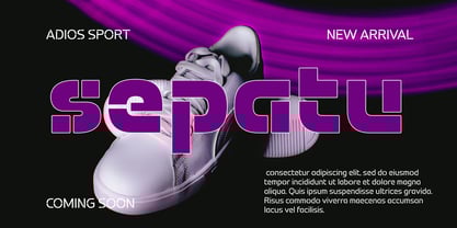 Potel Stencil Font Poster 10