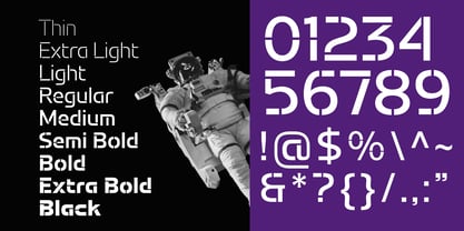 Potel Stencil Font Poster 5