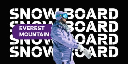 Potel Stencil Font Poster 6