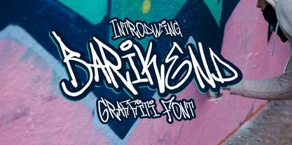 Barikend Graffiti Font Poster 1