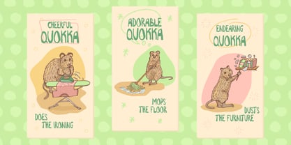 Household Chores Font Poster 3