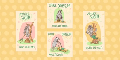 Household Chores Font Poster 7