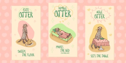 Household Chores Font Poster 2