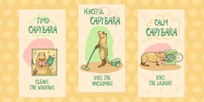 Household Chores Font Poster 4