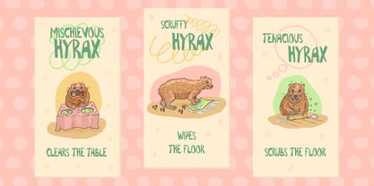 Household Chores Font Poster 5