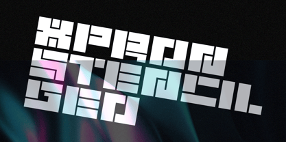 Xpron Stencil Geo Font Poster 9