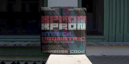Xpron Stencil Geo Font Poster 6