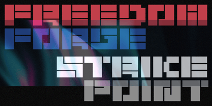 Xpron Stencil Geo Font Poster 8