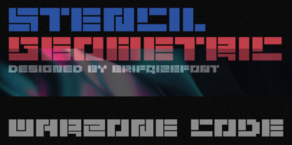 Xpron Stencil Geo Font Poster 2