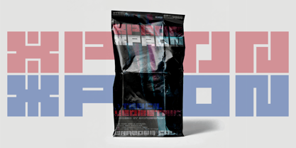 Xpron Stencil Geo Font Poster 7