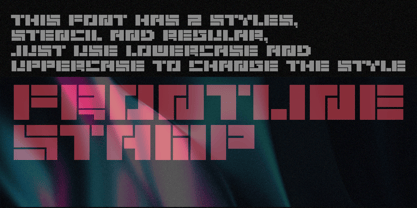 Xpron Stencil Geo Font Poster 3